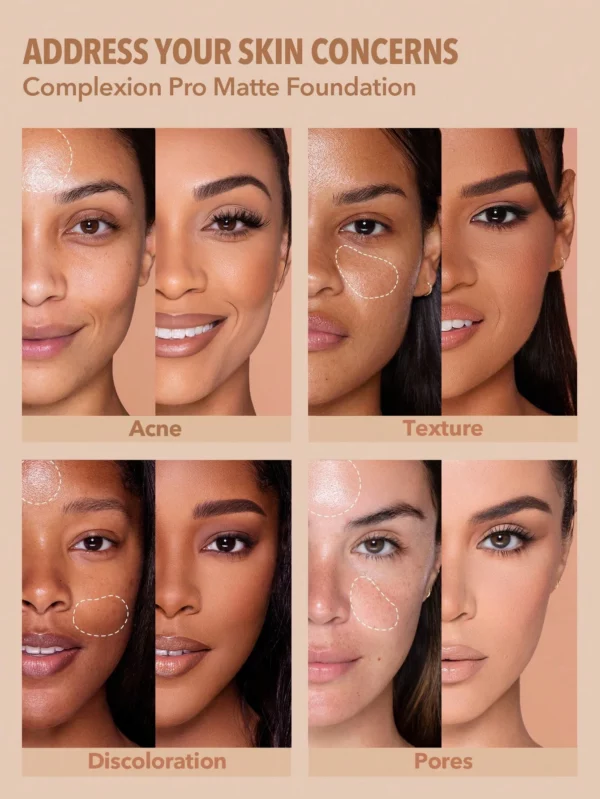 ⁦COMPLEXION PRO كريم أساس طويل الأمد قابل لتنفس البشرة⁩ - الصورة ⁦4⁩