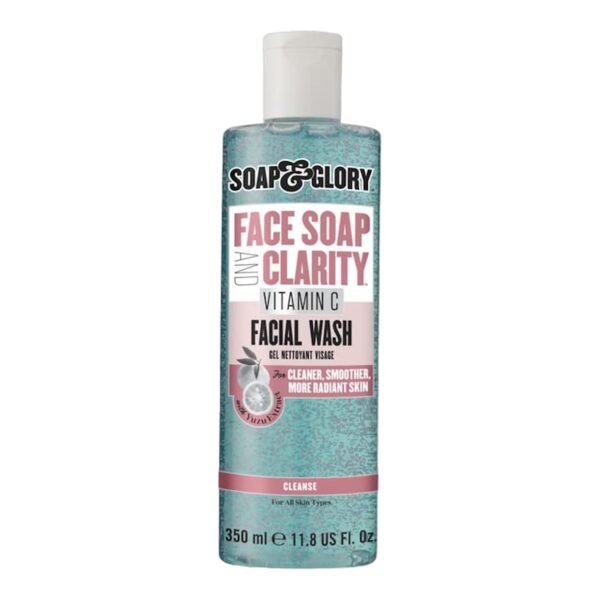 Soap & Glory Face Soap and Clarity 3-In-1 Daily Detox Vitamin C Facial Wash, 350 ml