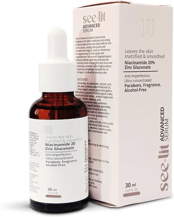 SEE-LIT See - Lit Advanced Serum Niacinamide 20% Zinc Gluconate 30ml