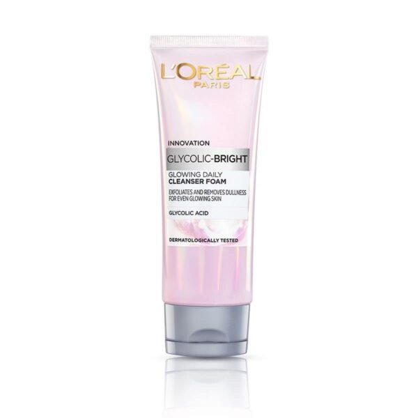 L'Oreal Paris Glycolic Bright Daily Foaming Face Cleanser, 100ml