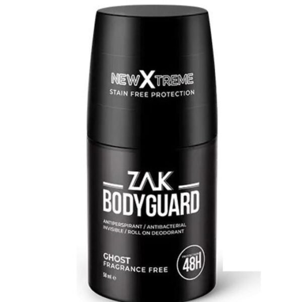 Zak Body Guard Deodorant Roll On Ghost Fragrance Free - 50 Ml