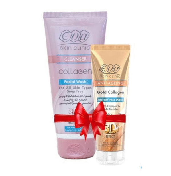 عرض قناع EVA COLLAGEN القابل للتقشير + غسول الوجه