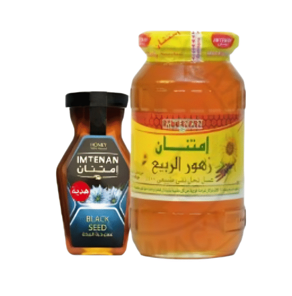⁦عسل إمتنان 800 جرام + عسل الحبة السوداء⁩ - الصورة ⁦2⁩