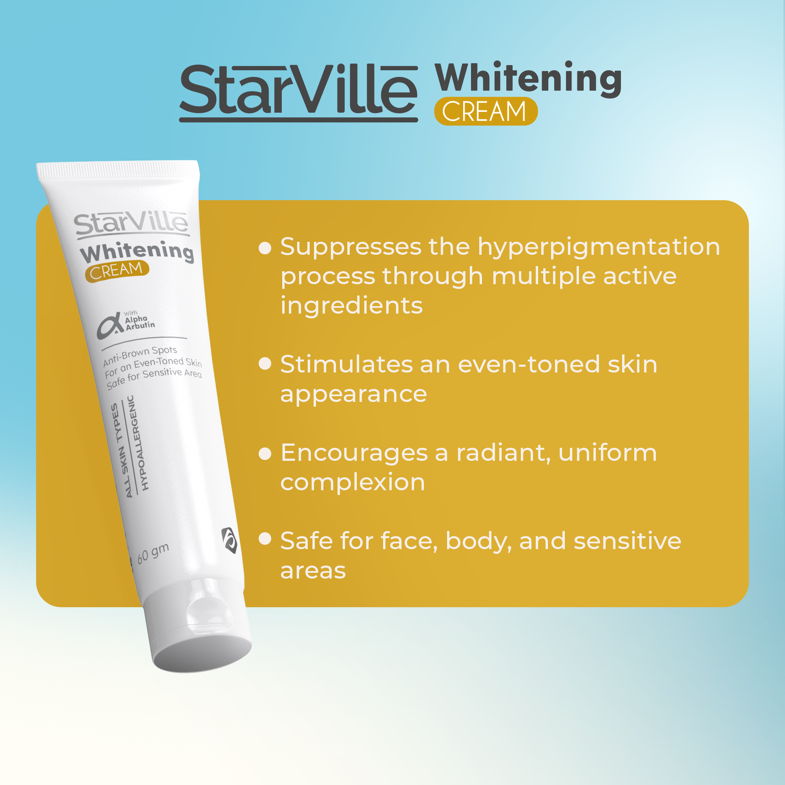 كريم تبييض ستارفيل 60 جم - الصورة 2