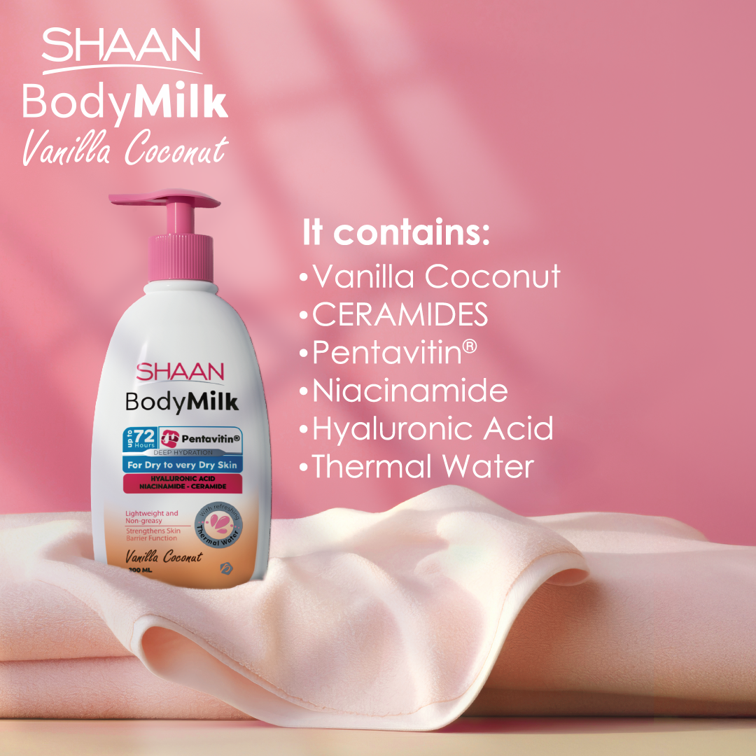 shaan Body Milk vanilla coconut 300ml - Image 2