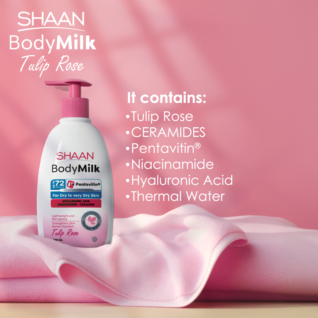 shaan Body Milk tulip rose 300ml - Image 2