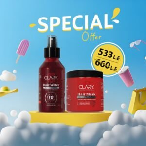 ماء الشعر كلاري 200 مل + قناع الشعر كلاري 300 مل