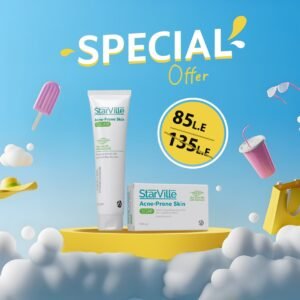 كريم ستارفيل للبشرة المعرضة لحب الشباب 60 جرام + صابون ستارفيل للبشرة المعرضة لحب الشباب 90 جرام