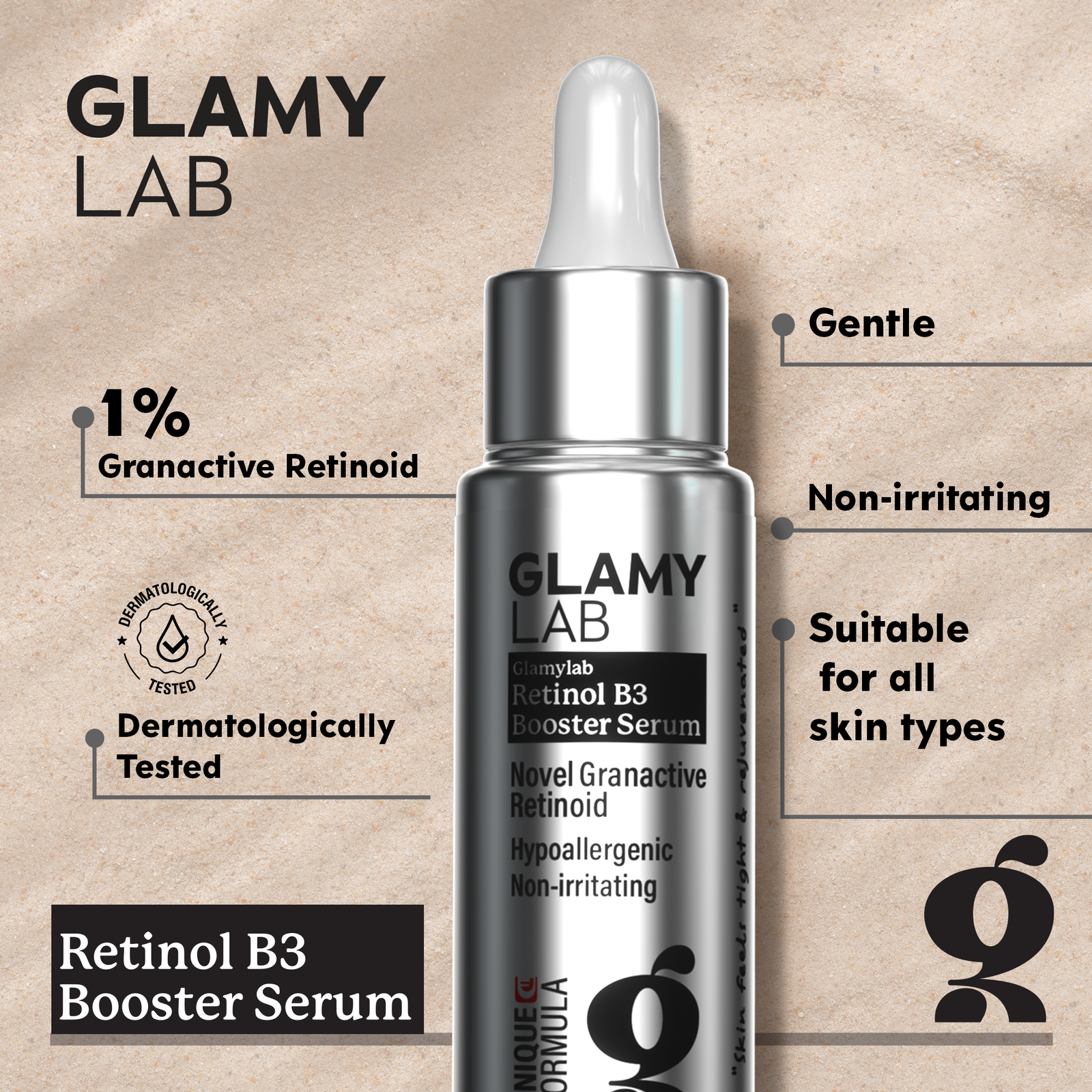 GLAMY lab Retinol B3 booster serum 30ml