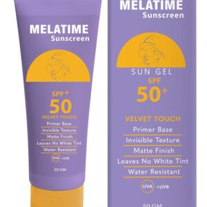 MELATIME SUN SCREEN SPF(50+)SUN GEL 50 GM