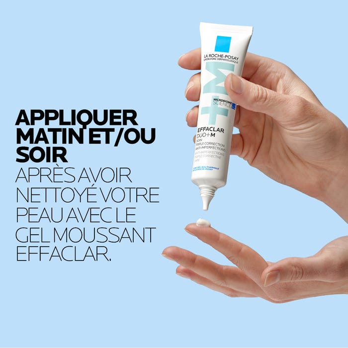 لاروش بوزيه إفاكلار دو+ إم (EFFACLAR DUO+M) - علاج ثلاثي المفعول لتصحيح البشرة ومحاربة الشوائب والبثور والرؤوس السوداء، 40 مل - الصورة 2