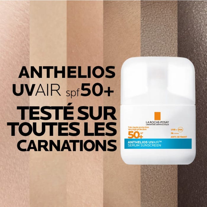 لاروش بوزيه أنثيليوس UVAIR - سيروم واقي شمس للوجه بمعامل حماية SPF50+ - لجميع أنواع البشرة، 40 مل - الصورة 2