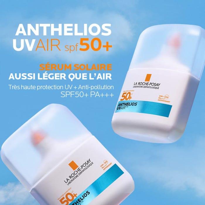 لاروش بوزيه أنثيليوس UVAIR - سيروم واقي شمس للوجه بمعامل حماية SPF50+ - لجميع أنواع البشرة، 40 مل - الصورة 3