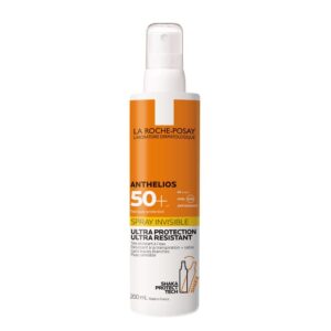 لاروش بوزيه أنثيليوس - بخاخ واقي شمس للجسم غير مرئي بمعامل حماية SPF50+ ومعطر، 200 مل