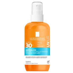 لاروش بوزيه أنثيليوس UVAIR - رذاذ واقي من الشمس بمعامل حماية SPF30 وغني بالفيتامينات، 200 مل