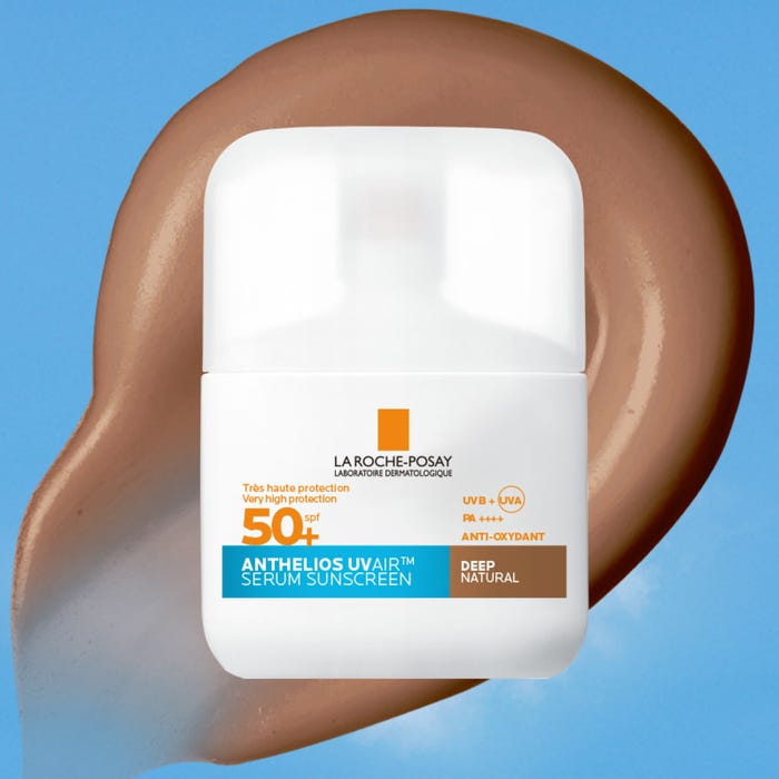 لاروش بوزيه أنثيليوس UVAIR - سيروم واقي شمس للوجه بمعامل حماية SPF50+ - لون داكن، 40 مل - الصورة 2