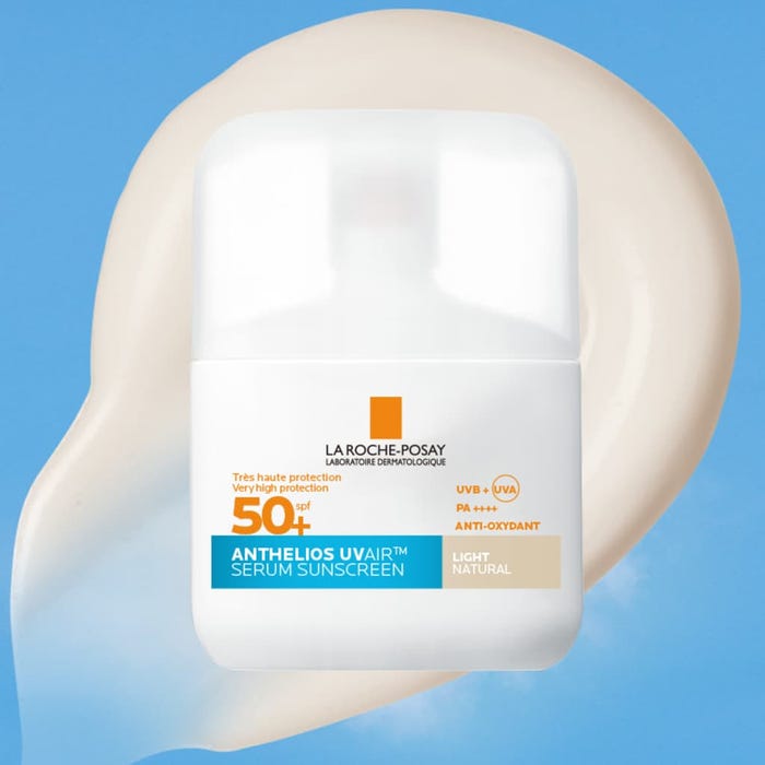 لاروش بوزيه أنثيليوس UVAIR - سيروم واقي شمس للوجه بمعامل حماية SPF50+ - لون خفيف، 40 مل - الصورة 2