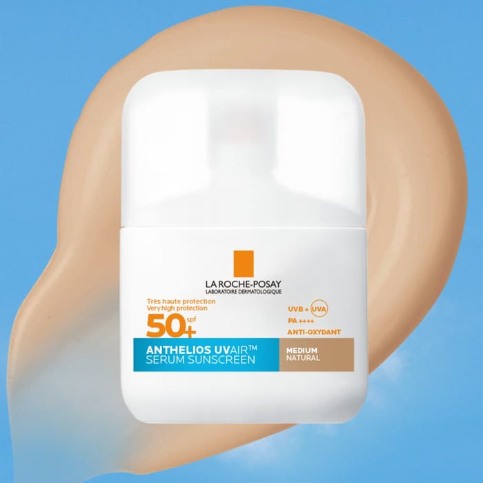 لاروش بوزيه أنثيليوس UVAIR - سيروم واقي شمس للوجه بعامل حماية SPF50+ - درجة لون متوسطة، 40 مل - الصورة 2