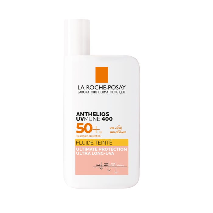 لاروش بوزيه أنثيليوس - سائل واقي شمس ملون بمعامل حماية SPF50+ ومعطر للبشرة العادية إلى المختلطة، 50 مل