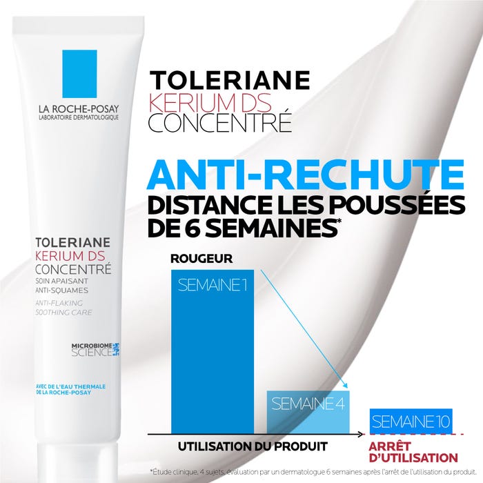 لاروش بوزيه توليريان كيريوم دي إس (TOLERIANE KERIUM DS) - مستحضر مركّز مهدئ للوجه ومضاد للقشور، 40 مل - الصورة 2