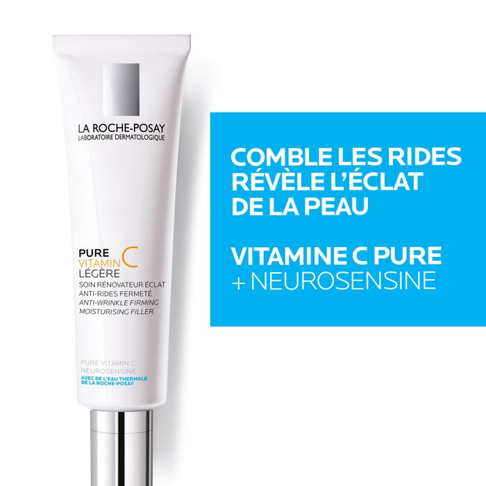 لاروش بوزيه بيور فيتامين سي (PURE VITAMIN C) - كريم خفيف، مستحضر مجدّد للبشرة ومعزّز للإشراق مخصص للبشرة العادية إلى المختلطة، 40 مل - الصورة 2
