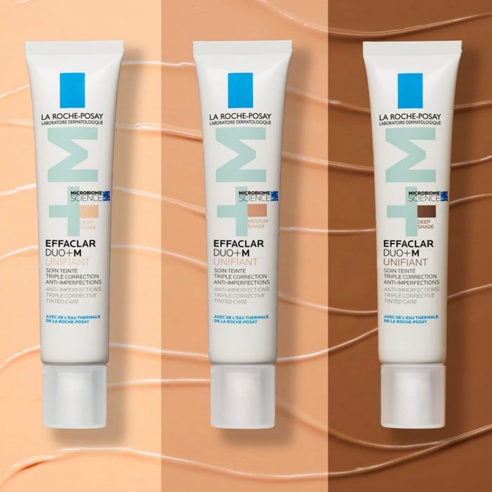 لاروش بوزيه إيفاكلار دو+ إم (EFFACLAR DUO+M) - علاج مصحح ثلاثي المفعول وموحد للون البشرة ومضاد للشوائب - درجة لون داكنة، 40 مل - الصورة 2