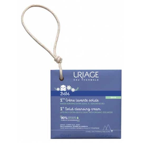 Uriage BABY - 1st Solid Cleansing Cream - Face and Body - All Skin Types, 100g