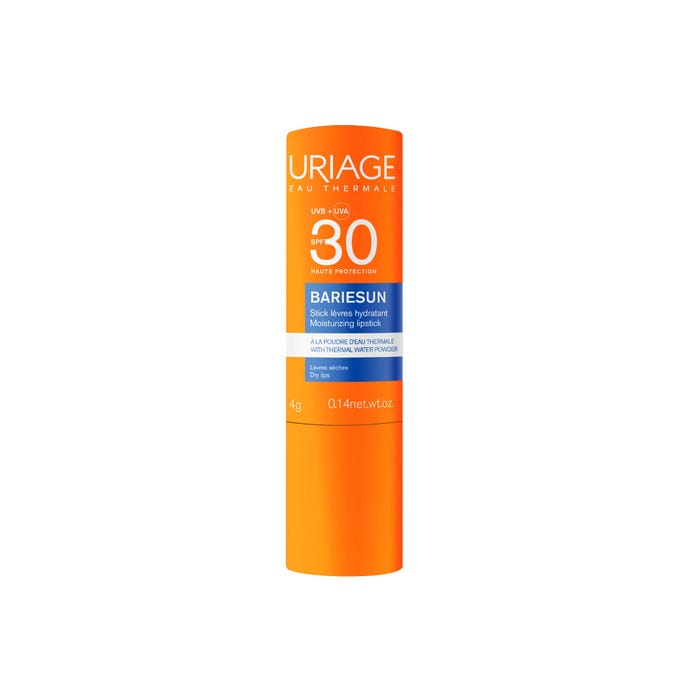 يورياج بارييسون - قلم واقي شمس مرطب للشفاه بمعامل حماية SPF30 - للشفاه الجافة، 4 جم
