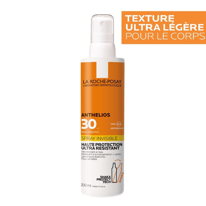 لاروش بوزيه أنثيليوس - بخاخ واقي شمس غير مرئي للجسم بمعامل حماية SPF30، سعة 200 مل - الصورة 2