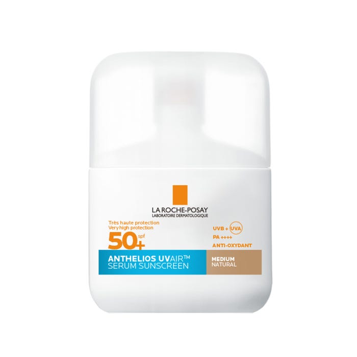 لاروش بوزيه أنثيليوس UVAIR - سيروم واقي شمس للوجه بعامل حماية SPF50+ - درجة لون متوسطة، 40 مل