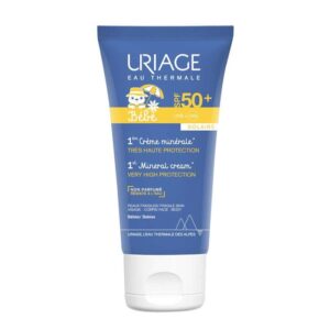 يورياج بيبي - الكريم المعدني الأول (1st Mineral Cream) بمعامل حماية SPF50+ - للوجه والجسم - للبشرة الحساسة، 50 مل