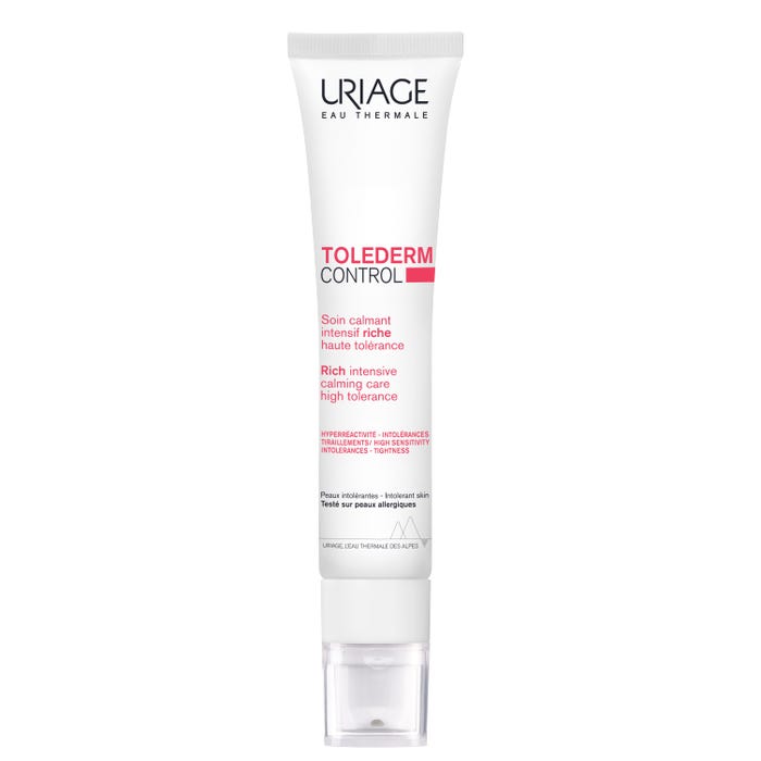 يورياج توليديرم كونترول (Uriage TOLEDERM CONTROL) - كريم مهدئ مكثف، غني، عالي التحمل - للوجه - للبشرة غير المتحملة وشديدة الحساسية - 40 مل