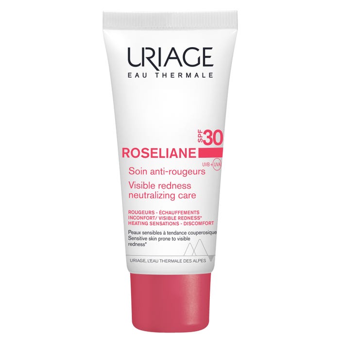 Uriage ROSELIANE - Anti-Redness Treatment SPF30 - Face - Sensitive Skin Prone to Rosacea, 40ml