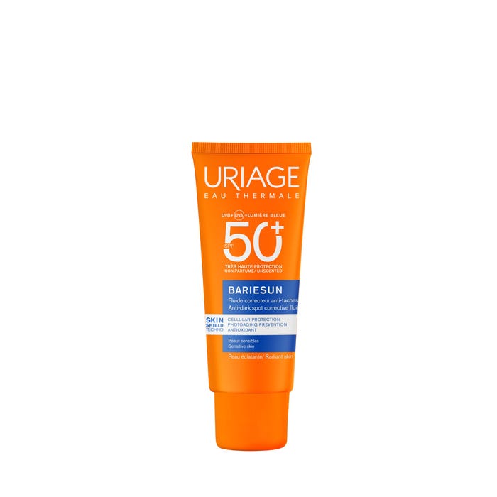 يورياج بارييسون - سائل واقي شمس مصحح ومضاد للبقع الداكنة بمعامل حماية SPF50+ - للوجه - للبشرة الحساسة، 40 مل