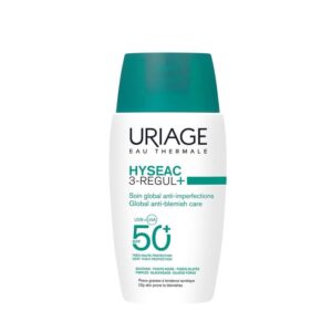 Uriage HYSEAC 3-REGUL+ - علاج عالمي مضاد للعيوب SPF50+ - الوجه - البشرة الدهنية والمعرضة لحب الشباب، 50 مل