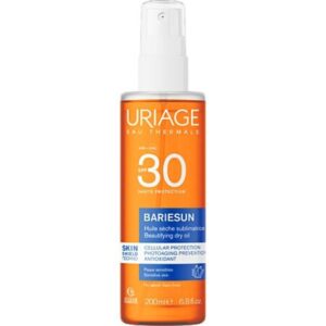 يورياج باريسن - زيت الشمس الجاف الرائع بعامل حماية من الشمس SPF30 - للوجه والجسم والشعر - للبشرة الحساسة، 200 مل