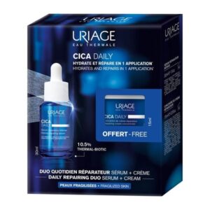 مجموعة هدايا Uriage CICA DAILY - سيروم الإصلاح المكثف (30 مل) + كريم الإصلاح المركّز (15 مل) مجاناً