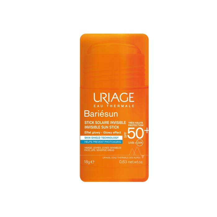 يورياج بارييسون - قلم واقي شمس غير مرئي بمعامل حماية SPF50+ - للوجه والمناطق الحساسة - لجميع أنواع البشرة، 18 جم