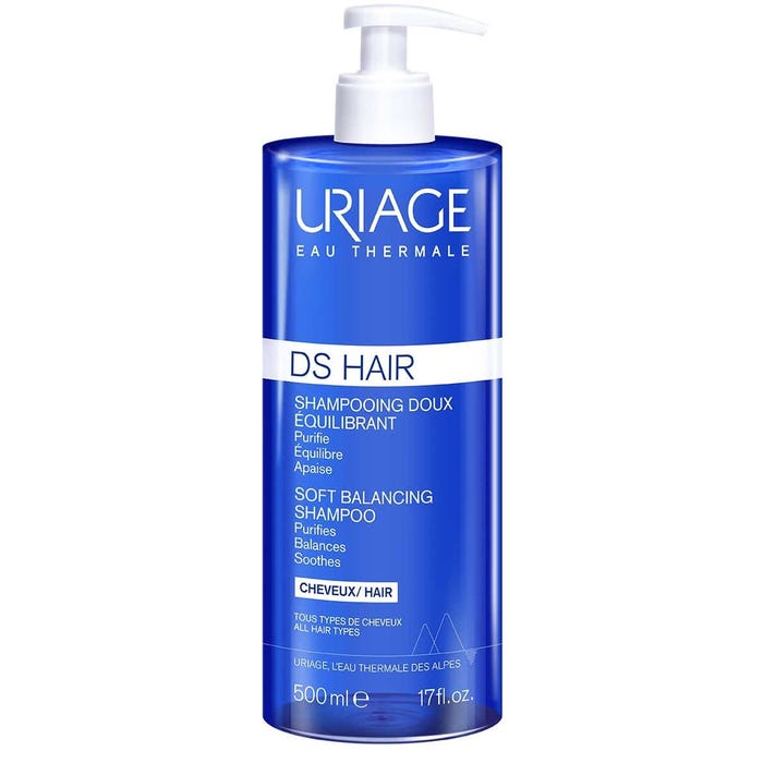 Uriage DS HAIR - Gentle Balancing Shampoo - All Hair Types, 500ml