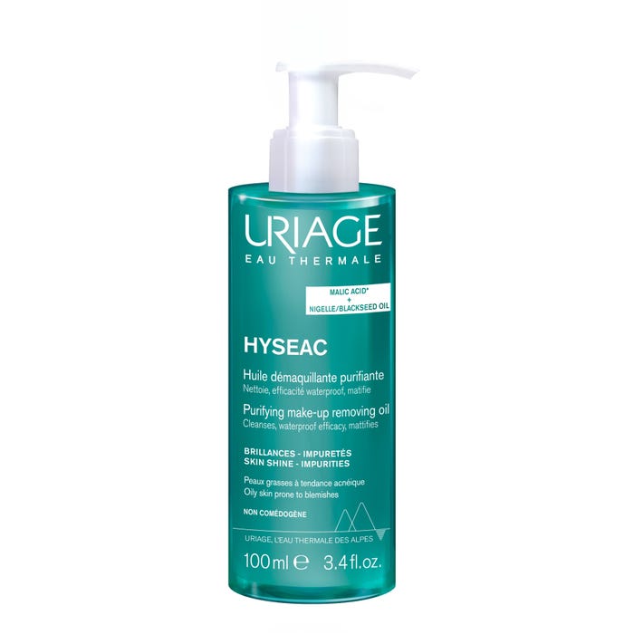 Uriage HYSEAC - Purifying Cleansing Oil - Face and Eyes - Oily and Acne-Prone Skin, 100ml