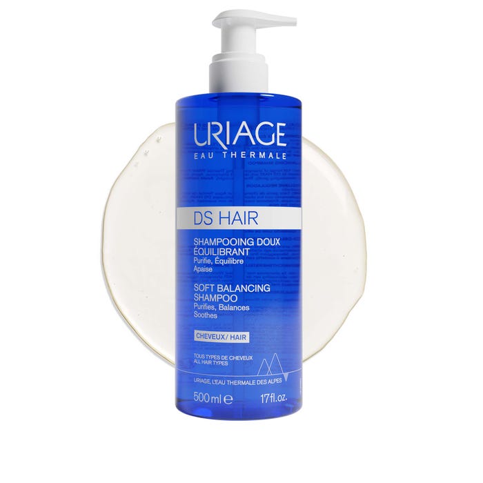 Uriage DS HAIR - Gentle Balancing Shampoo - All Hair Types, 500ml - Image 3