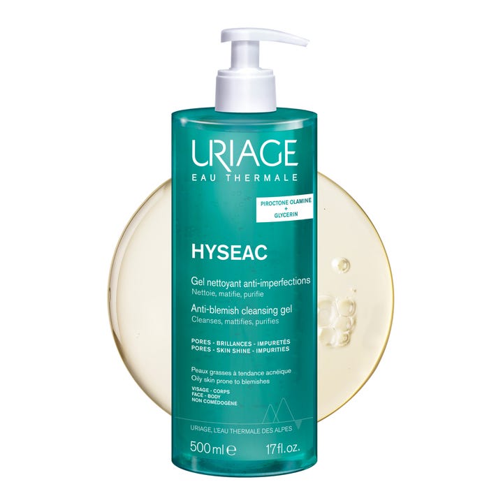يورياج هيزاك (Uriage HYSÉAC) - جل منظف ومزيل للشوائب - للوجه والجسم - للبشرة الدهنية والمعرضة لحب الشباب - 500 مل - الصورة 2
