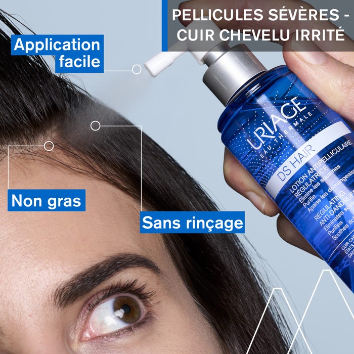 Uriage DS HAIR - لوشن مضاد للقشرة - فروة الرأس المتهيجة، 100 مل - الصورة 3